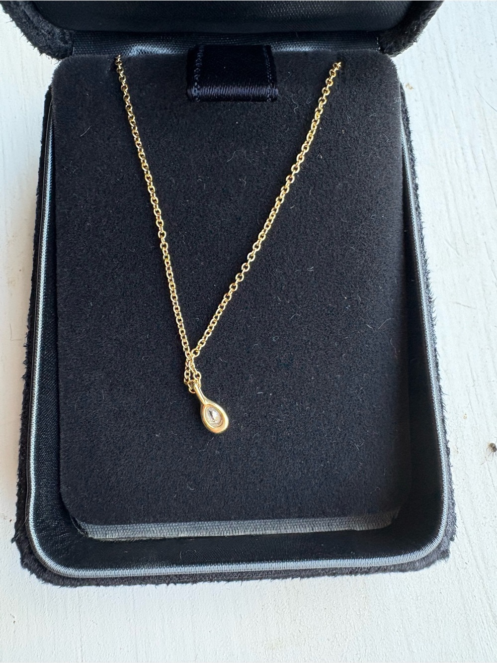 Tiffany & Co. Elsa Peretti Diamonds by the Yard Pendant Necklace - Yellow Gold - Picture 4 of 12